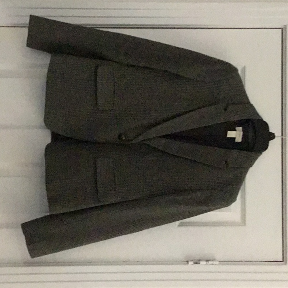 Wool herringbone blazer